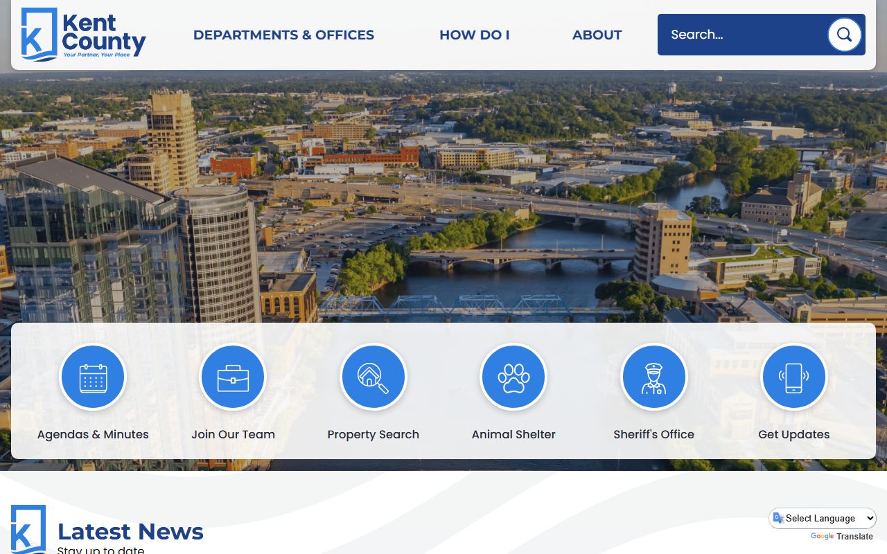Kent County official website for traffic ticket records in Grand Rapids area